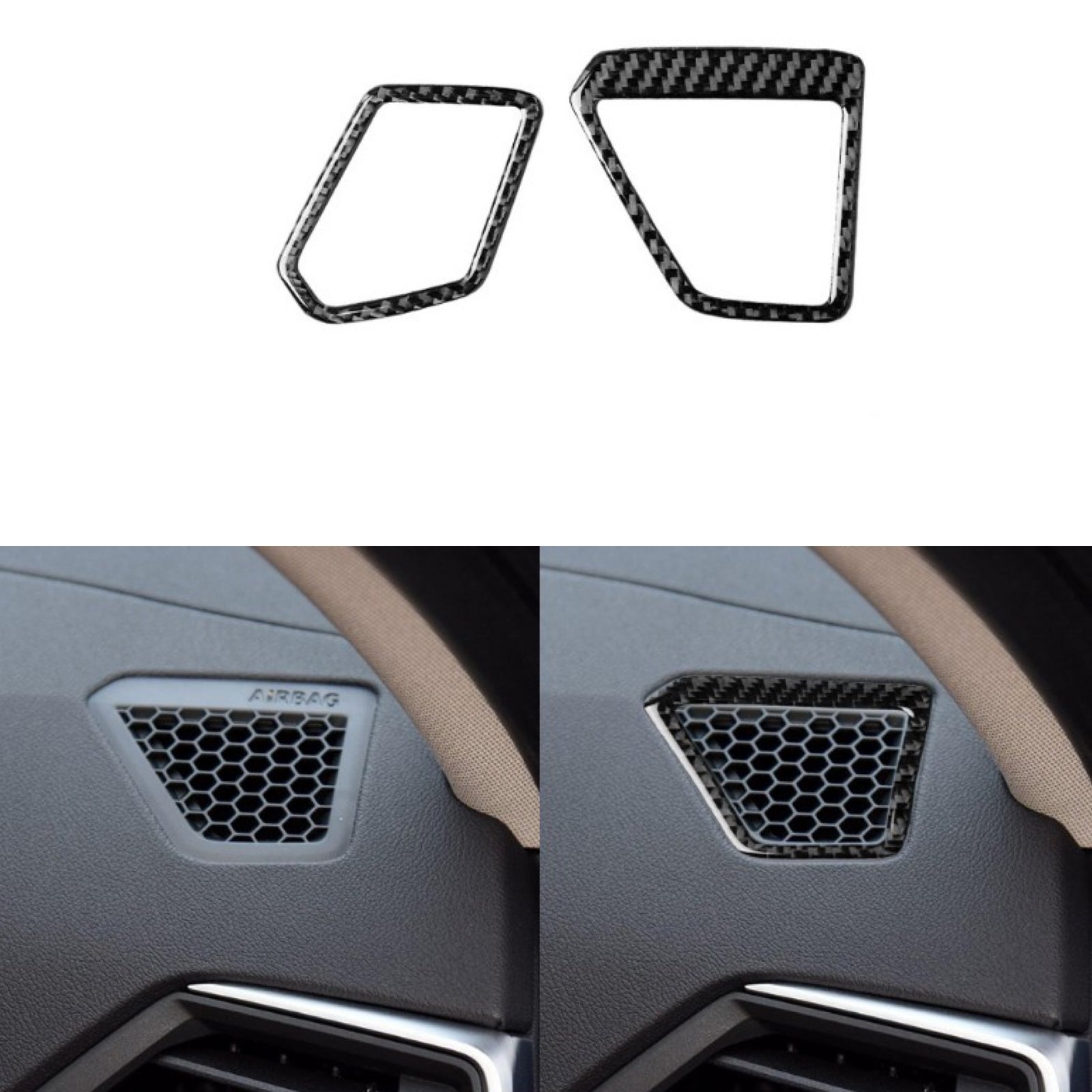 Carbon fiber interior air conditioning trim cover suitable for BMW 3 Series G20 19-21