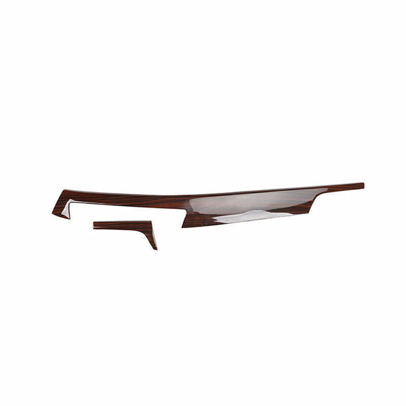 for BMW X1 F48 2016-2022 Red Wood Grain Central Console Instrument Panel Trim 2P