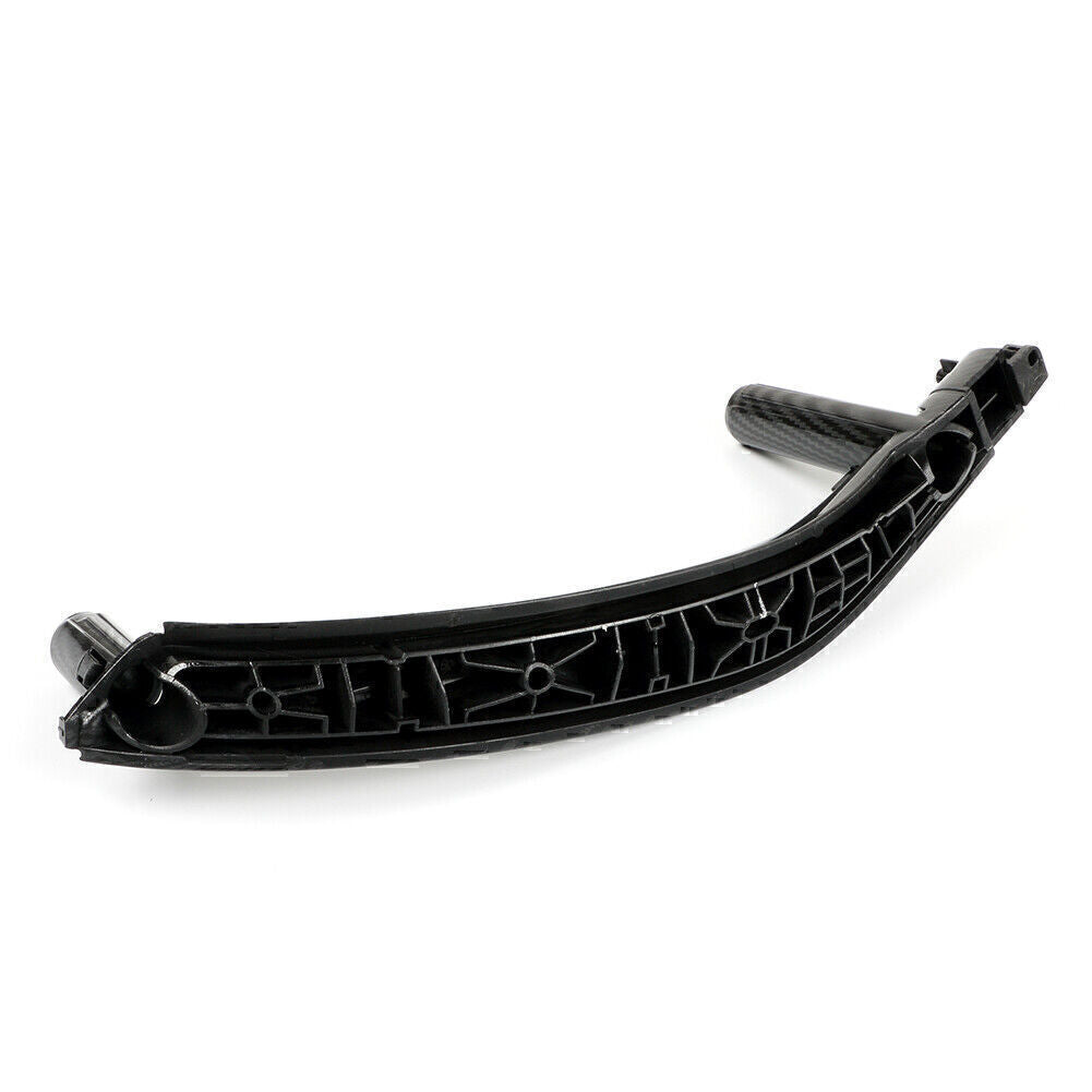 1x Left Carbon Fiber Interior Door Pull Handle Trim Cover for BMW X5 X6 F15 F16