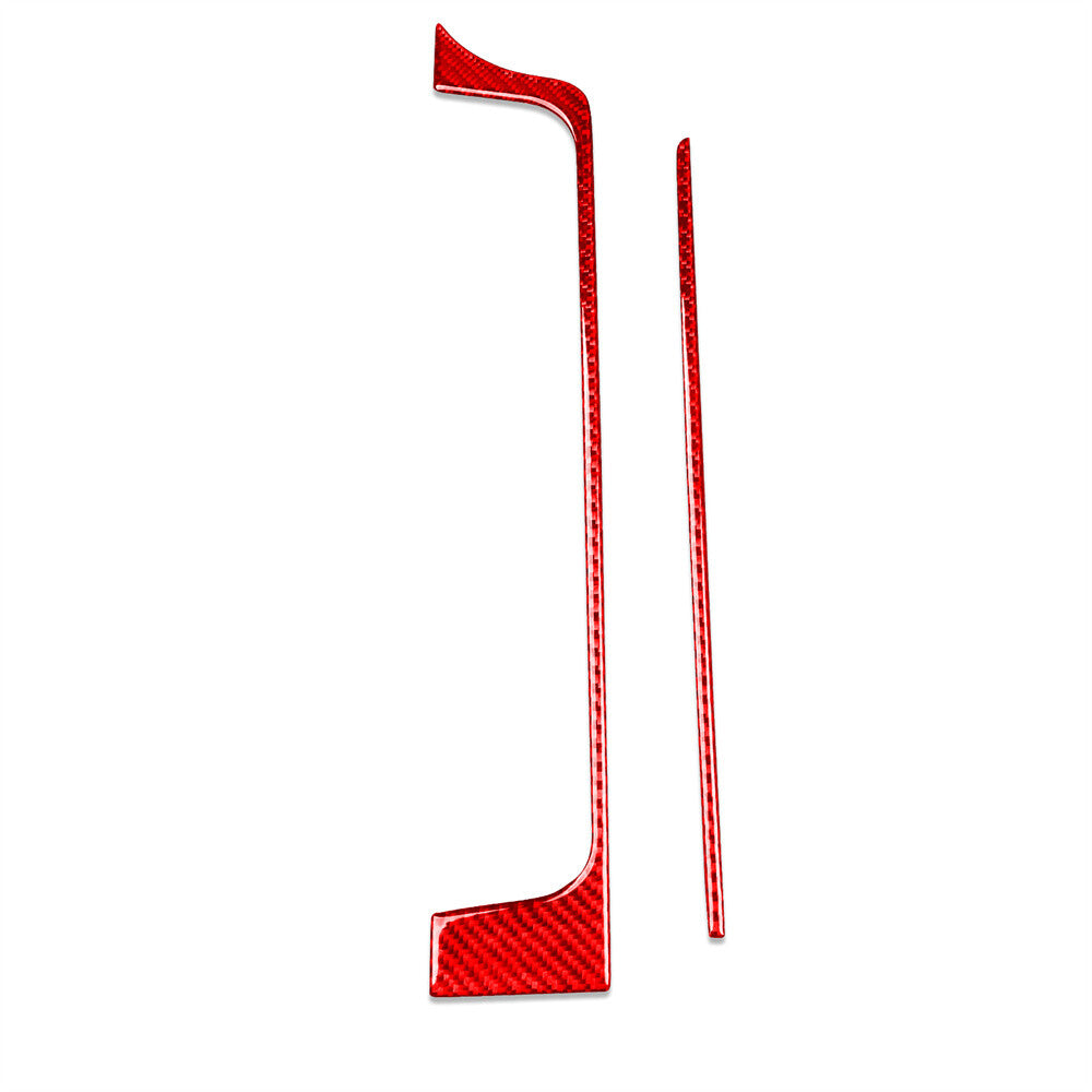 For Toyot@ FJ Cruiser 07-21 Central Control Handbrake Side Tirm Red Carbon Fiber
