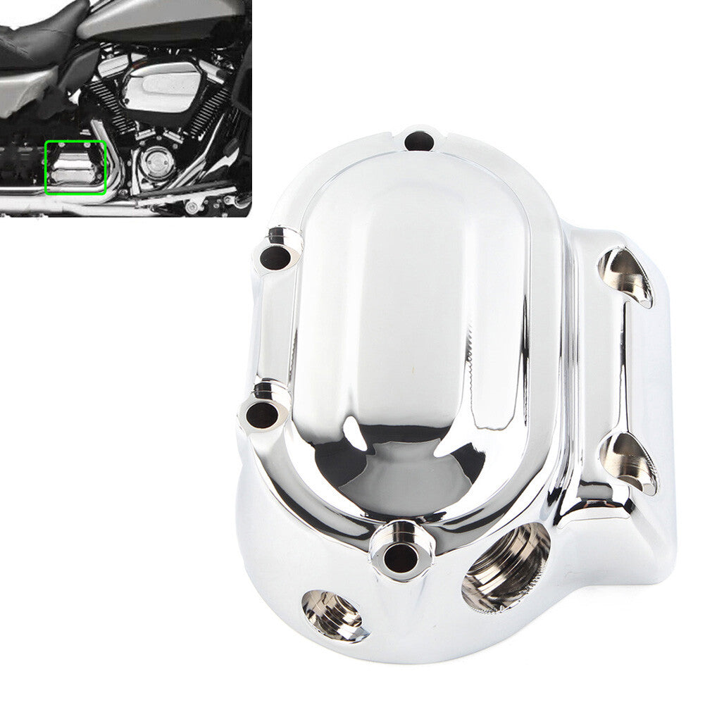 for Harley Heritage Softail Fatboy Right Transmission End Cover Smooth Chrome UK