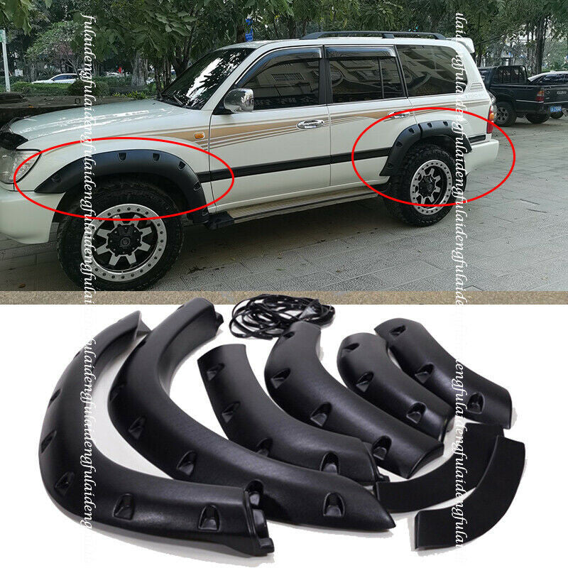 6x for Toyota for Land Cruiser LC/FJ100 1998-07 Fender Flares Wheel Arches Wide body