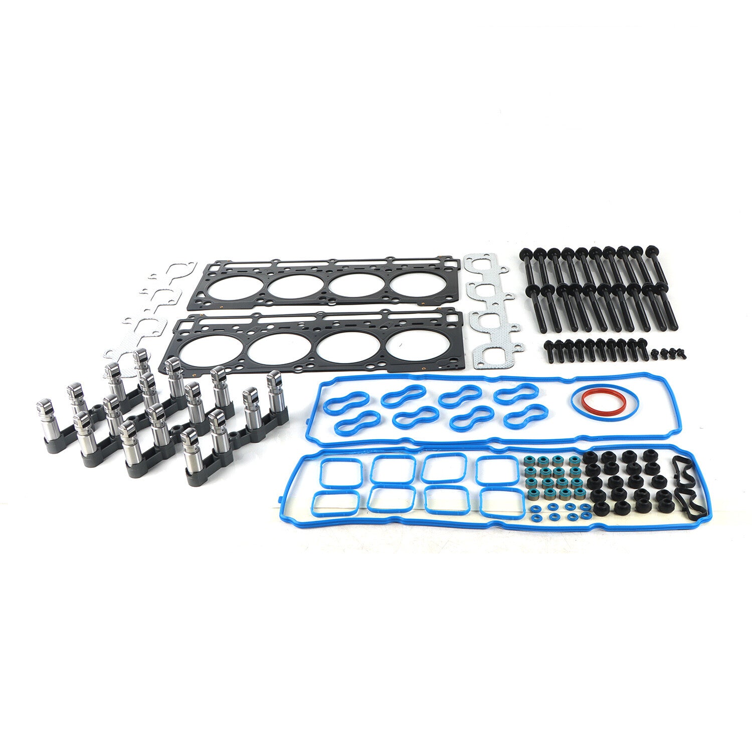 for 11-15 for Chrysler 300 for Dodge for Jeep 6.4L NON MDS Lifters Kit w/Head Gaskets Bolts