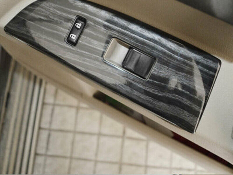 for Toyota Highlander 08-13 Black Wood Grain Window Lift Panel Switch Cover Trim