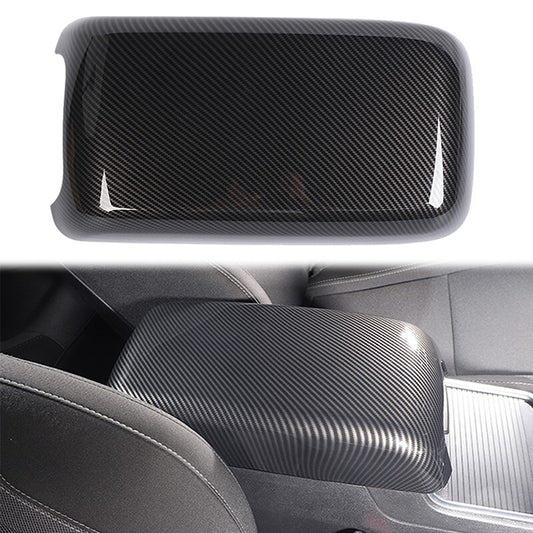 Carbon Fiber Armrest Box Panel Cover Trim for Dodge Charger for Chrysler 300C 11-23