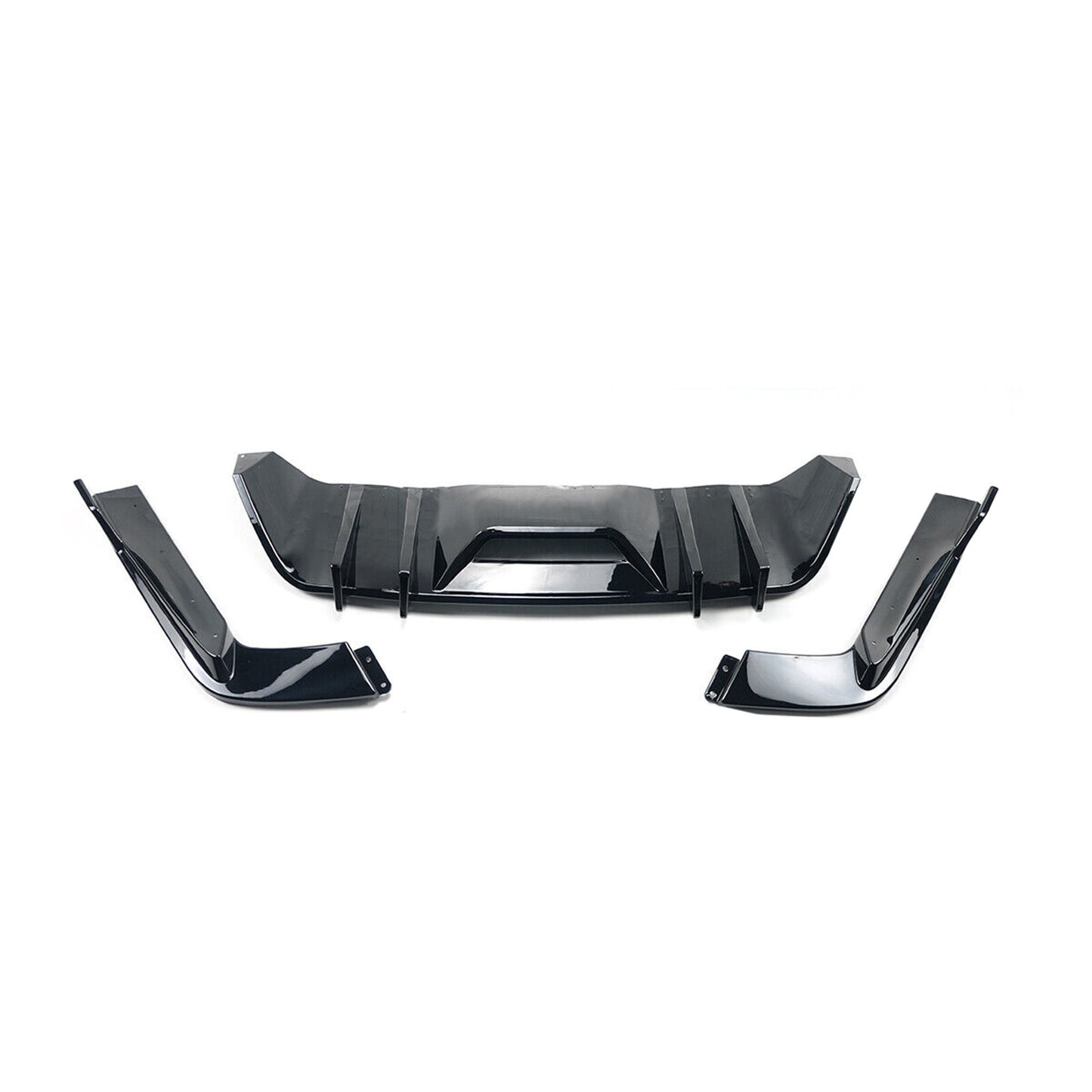 Rear Bumper Diffuser + Apron Spats Splitter for Ford for Mustang 2015-2017 HN Style