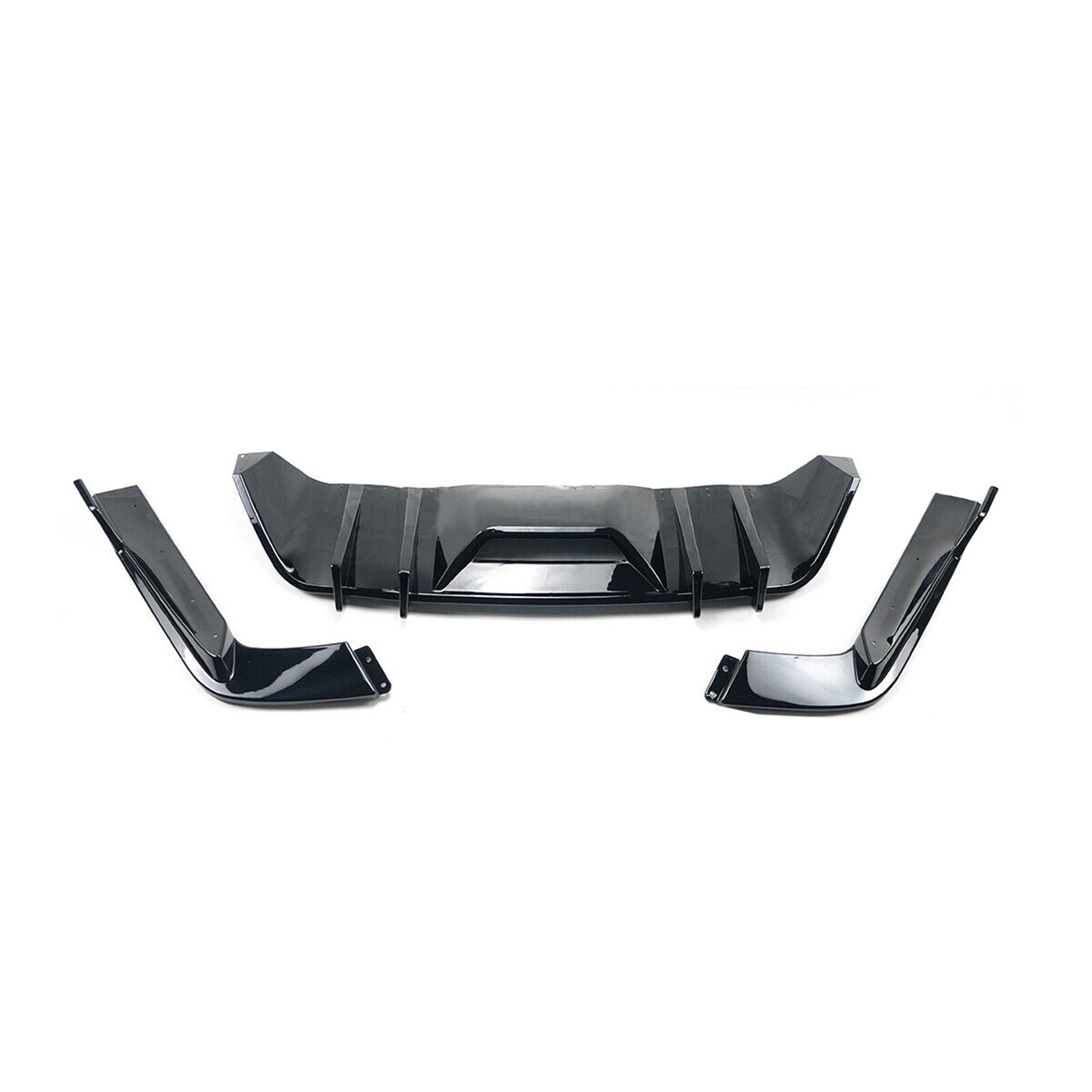 Rear Bumper Diffuser + Apron Spats Splitter for Ford for Mustang 2015-2017 HN Style