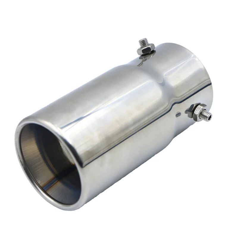 Car Chrome Exhaust Tail Muffler Tip Stainless Steel Matte Exhaust Tips Pipe Tube