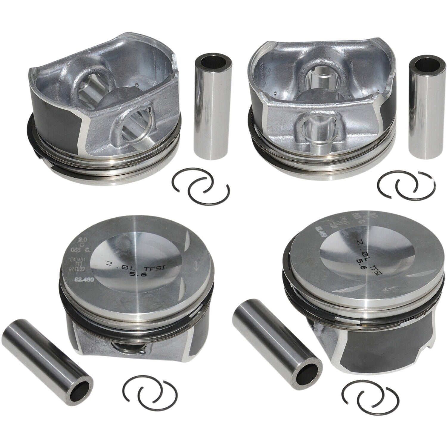 4Pcs Pistons  Rings 06D107066C for Audi A4 for VW TFSI BWA BPY EA113 ¦µ20mm / 82.5mm
