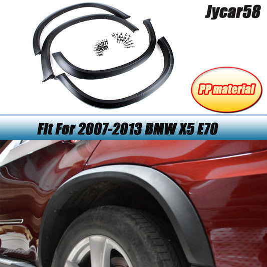 Fit for BMW X5 E70 2007-2013 Wheel Arch Side Fender Flares Molding Trim 4PCS