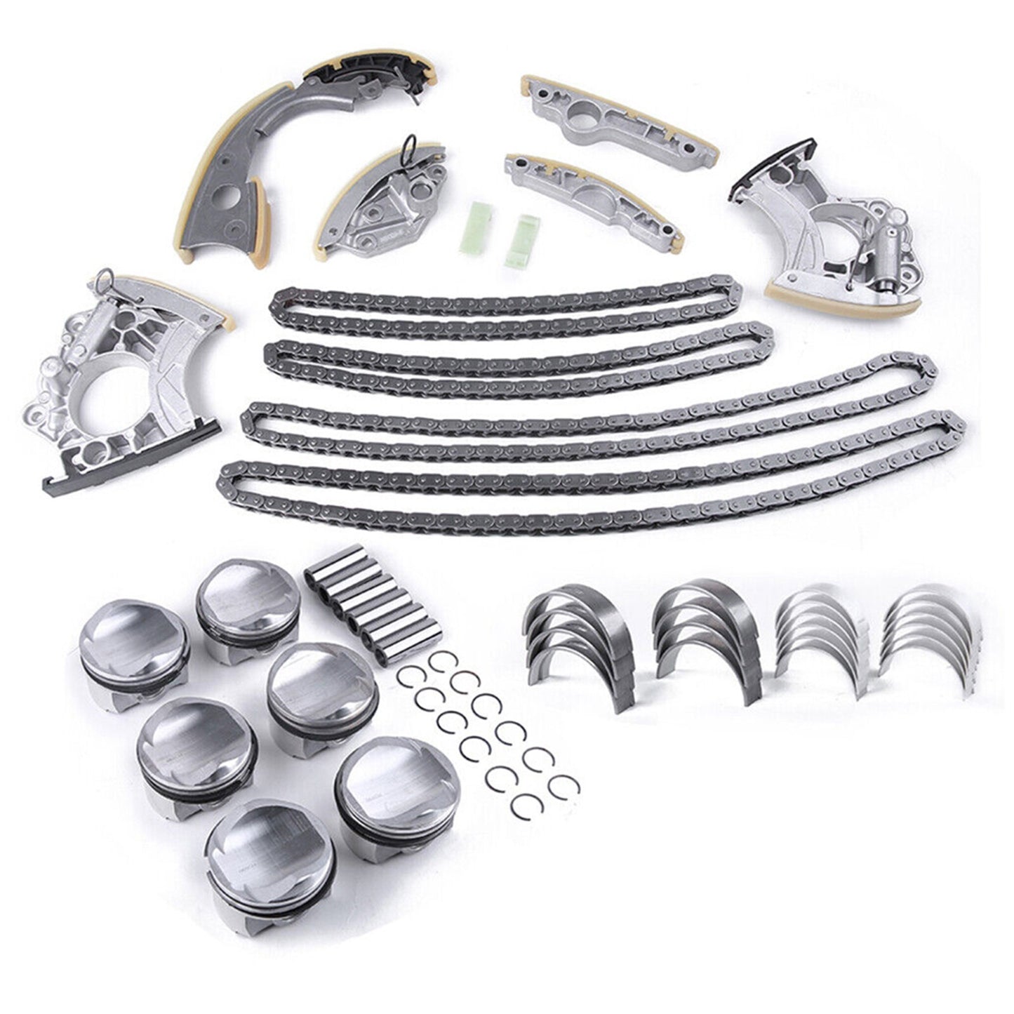 3.0T Engine Pistons Gaskets Overhaul Rebuild Kit for VW Touareg for Audi A5 A6 for A8 Q5