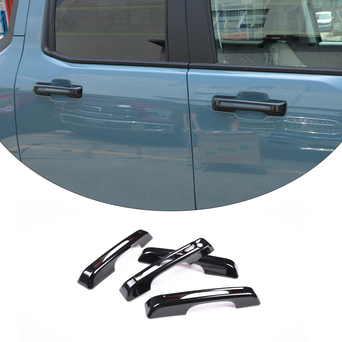 ABS carbon fiber interior door and window edge trim covers for Corvette C8 2020-2023