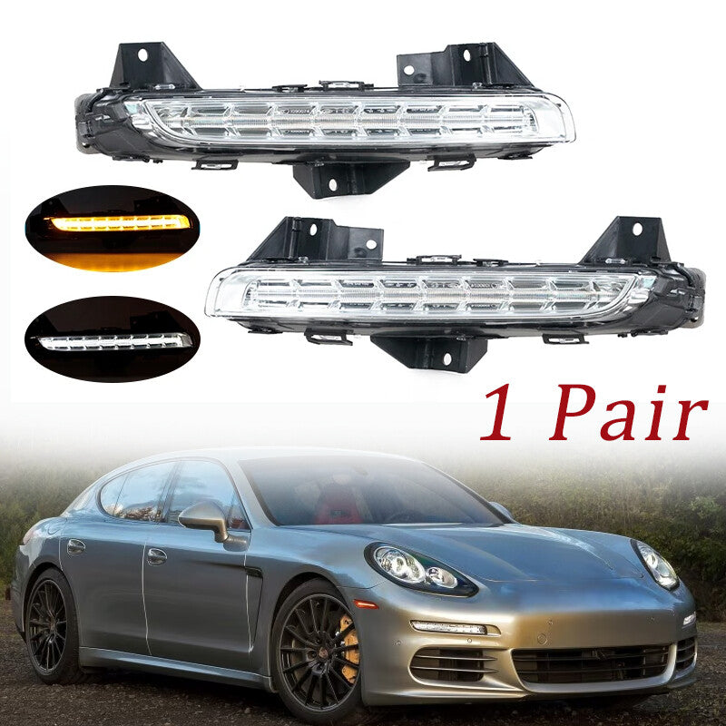 1 Pair Car Daytime Running Light Signal Light for Porsche for Panamera 2014-2017
