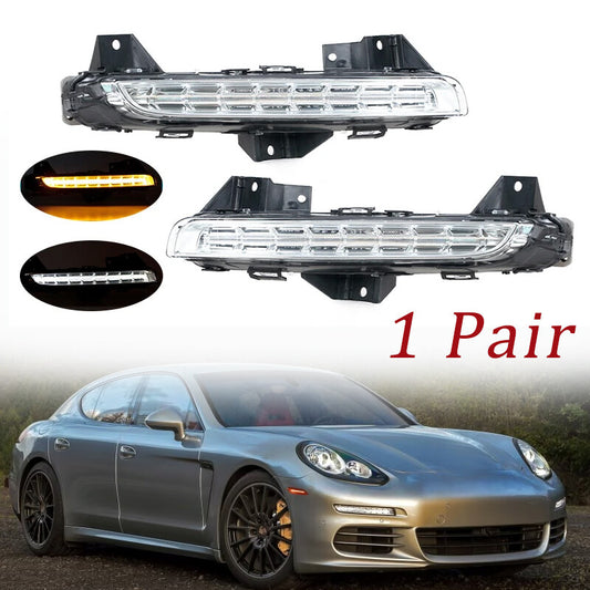 1 Pair Car Daytime Running Light Signal Light for Porsche for Panamera 2014-2017