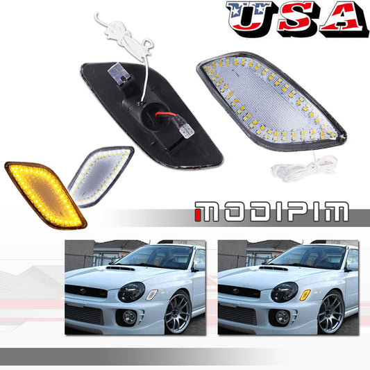 Transparent DRL (Parking Side Marker) lights for 2002-03 for Subaru Impreza WRX