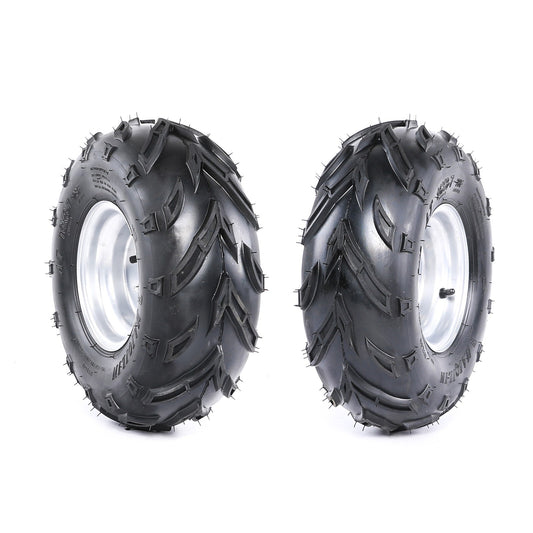 2-piece front 16x8-7 tire wheel with 3 lug nuts for 110cc/125cc all-terrain vehicles, 4-wheeled vehicles, and go-karts.
