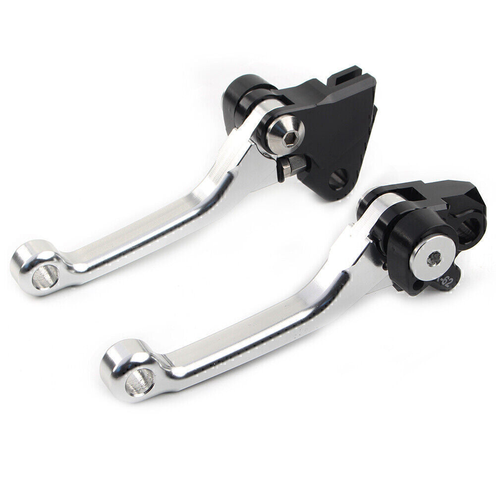 Fit for Kawasaki KX450F 2006-2010 2012 Pivot Dirt Clutch Brake Levers SILVER
