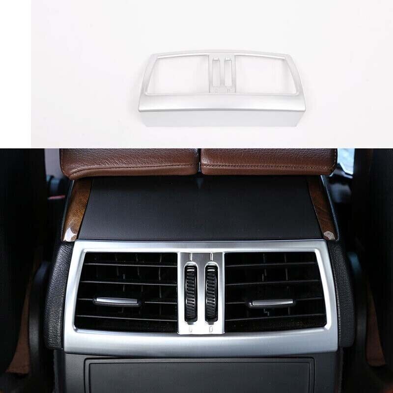 for BMW X5 X6 E70 E71 2008-2013 Rear Air Outlet Vent 1PCS ABS Silver Cover Trim