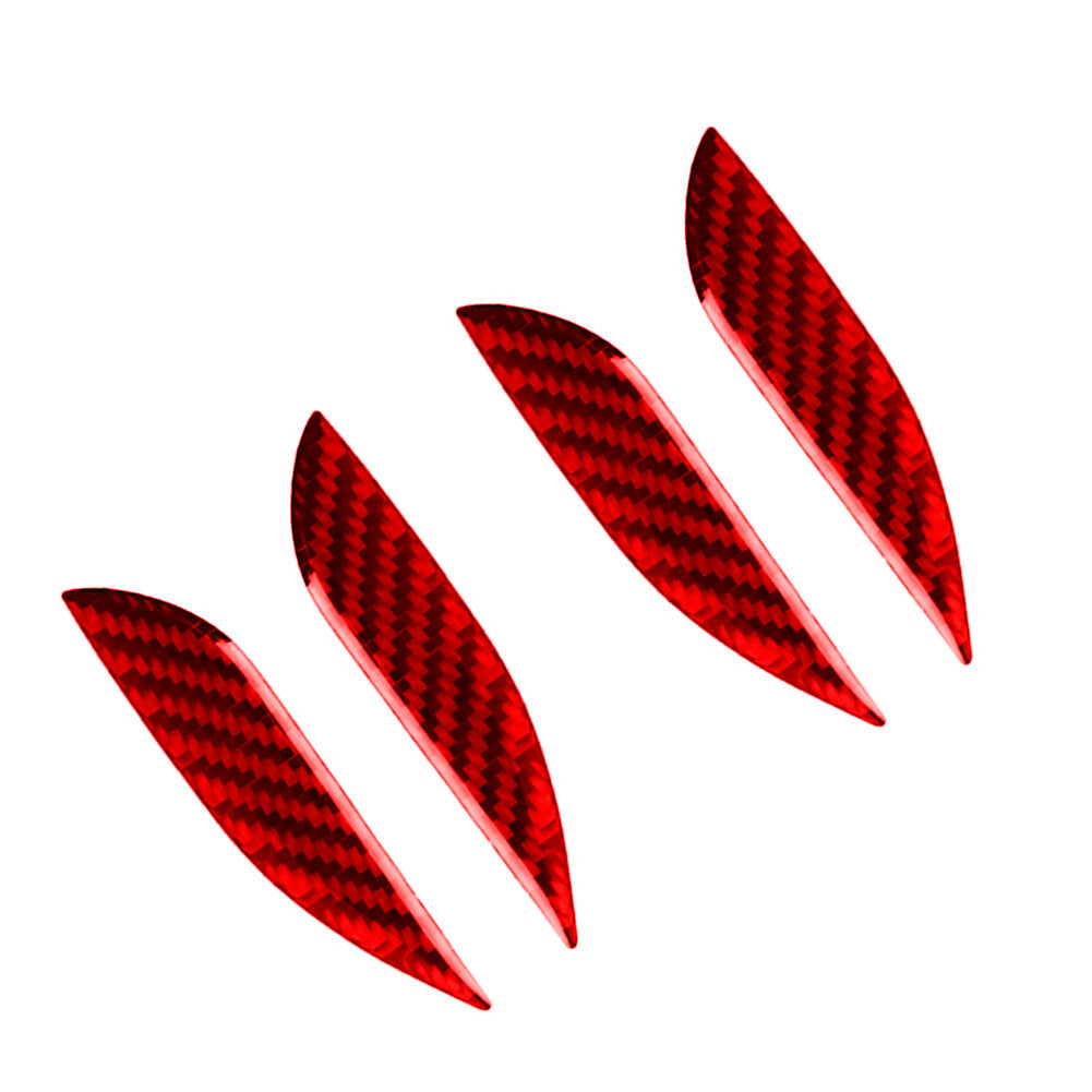 Red carbon fiber door handle decorative stickers suitable for BMW 3 Series F30 2013-18