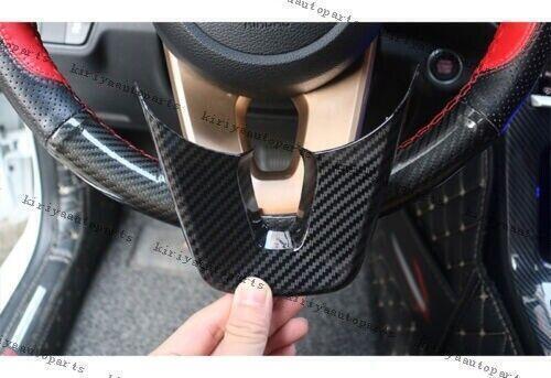 Carbon Fiber Steering Wheel Strip Cover Trim 2pcs for Kia Forte K3 GT 2019-2023