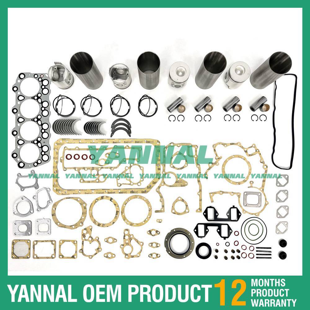 4-piece overhaul and rebuild kit with shims and bearings for modern D4DA engines