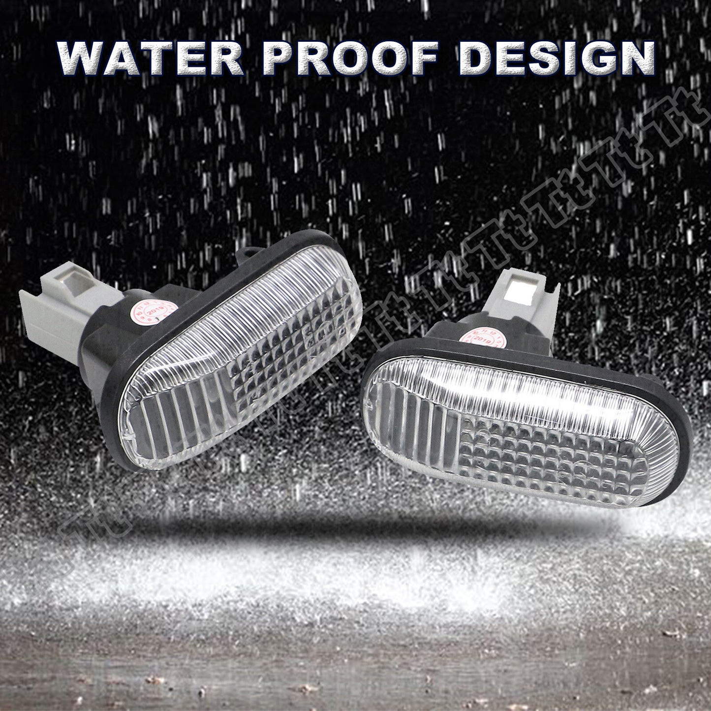 2-Piece Side Marker Light Clear Lens for Honda S2000 Accord for Civic Prelude CRX