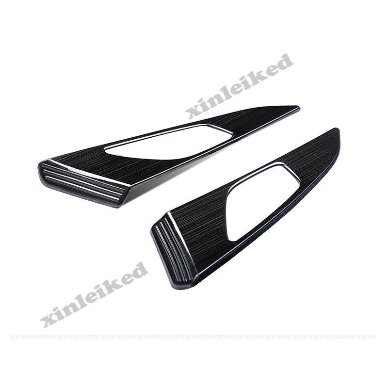 2X Black titanium Inner Door Handle Bowl Trim Cover for Mazda 3 Axela 2017-2018
