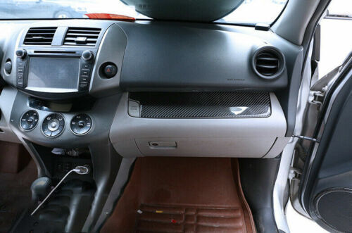 Carbon Fiber Inner for Co -Pilot Dashboard Strip Cover Trim for Toyota RAV4 2006-2012