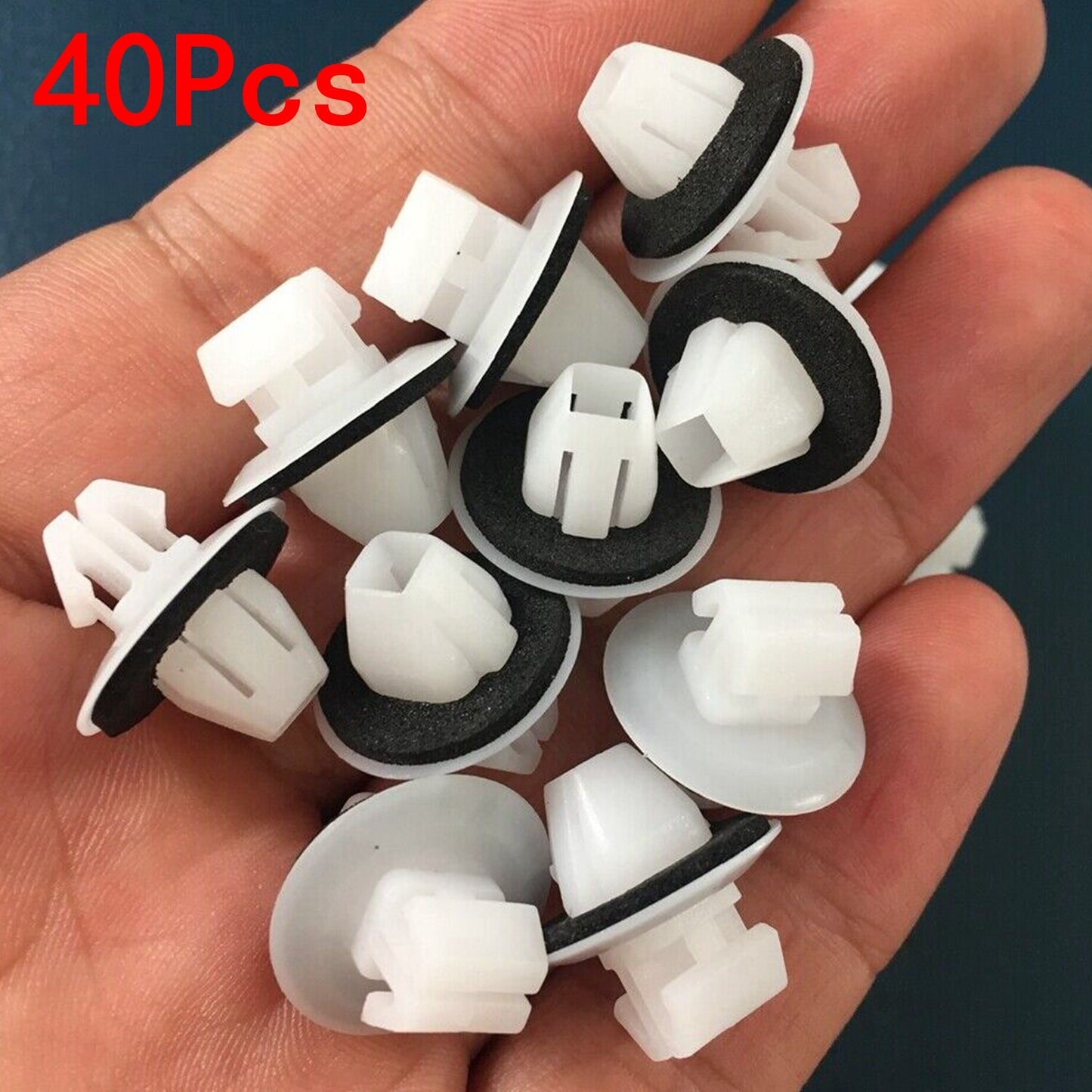 40pcs Rocker Panel Moulding Retainer Clips with Sealer for Toyota RAV-4 Previa