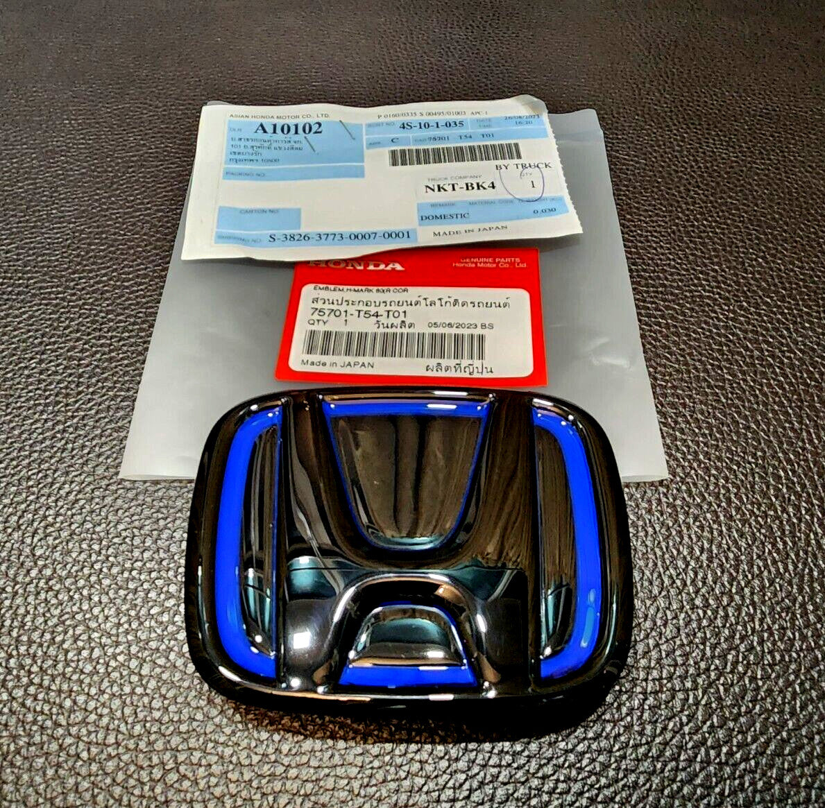 2-Pack H FE e:HEV Black Gloss Embroidered Badge for Honda for Civic FE 2021-23