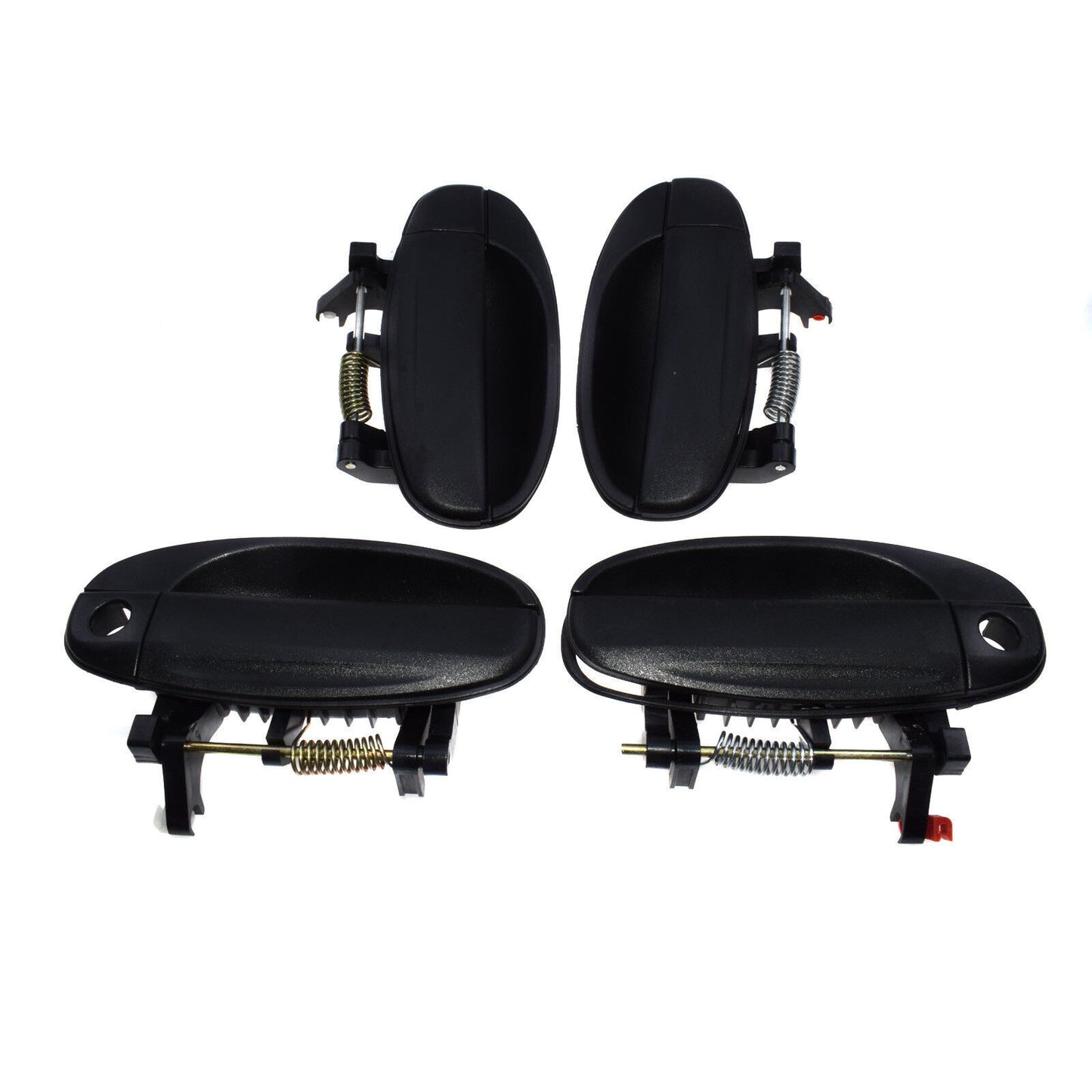 For 04-08 for Chevy Aveo Aveo5 4Pcs Black Outside Door Handle Front Rear Left Right