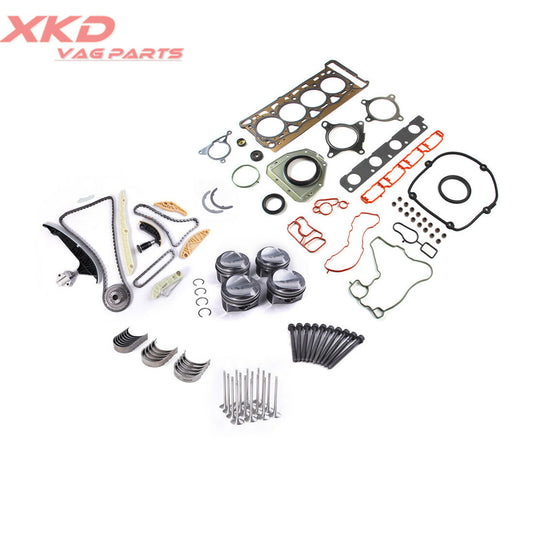 1.8T gasket kit, timing kit, and 23mm piston rings suitable for Audi A3 for VW for Passat CC CDHA