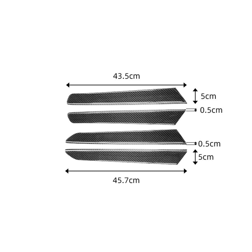 8Pcs Carbon Fiber Door Panel Cover Trim for Volkswagen for Jetta Sedan 2011-2014