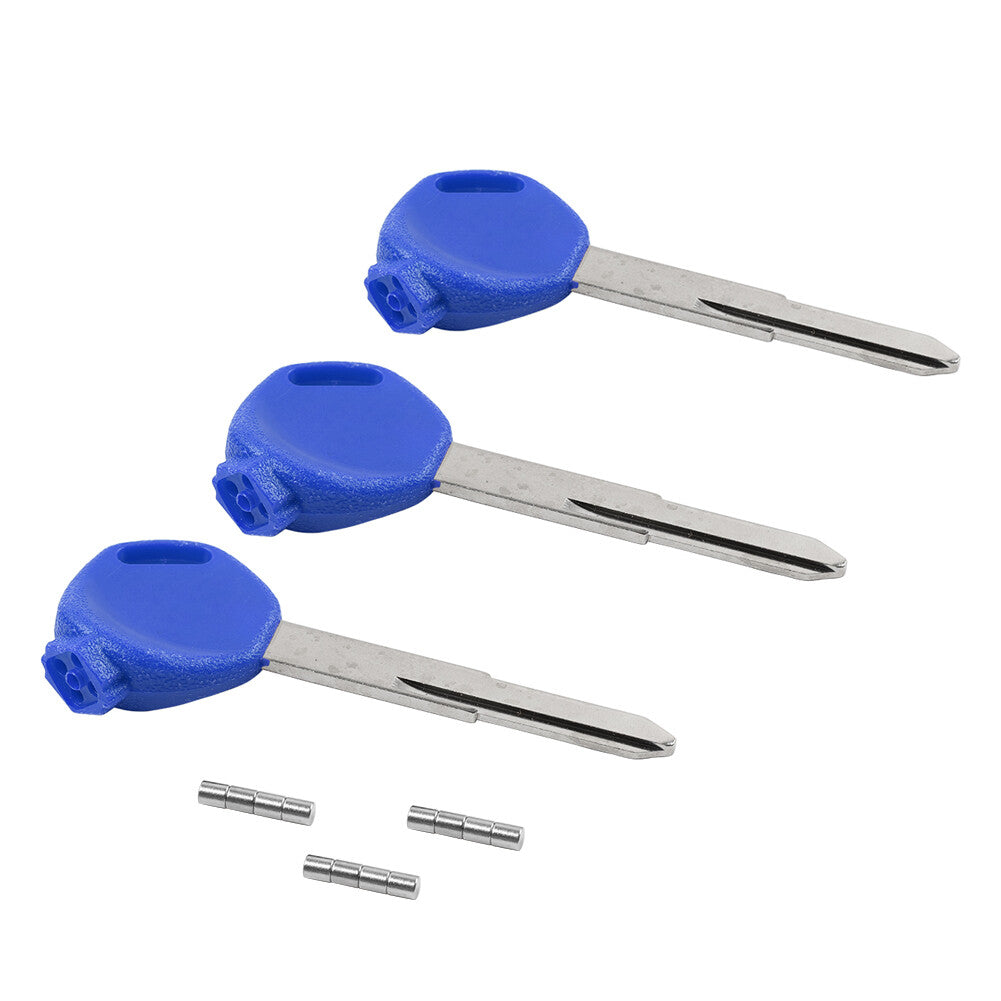 3pcs Scooter Blank Ignition Keys Uncut Right Slot Fit for Honda PCX125 150 SH125 150