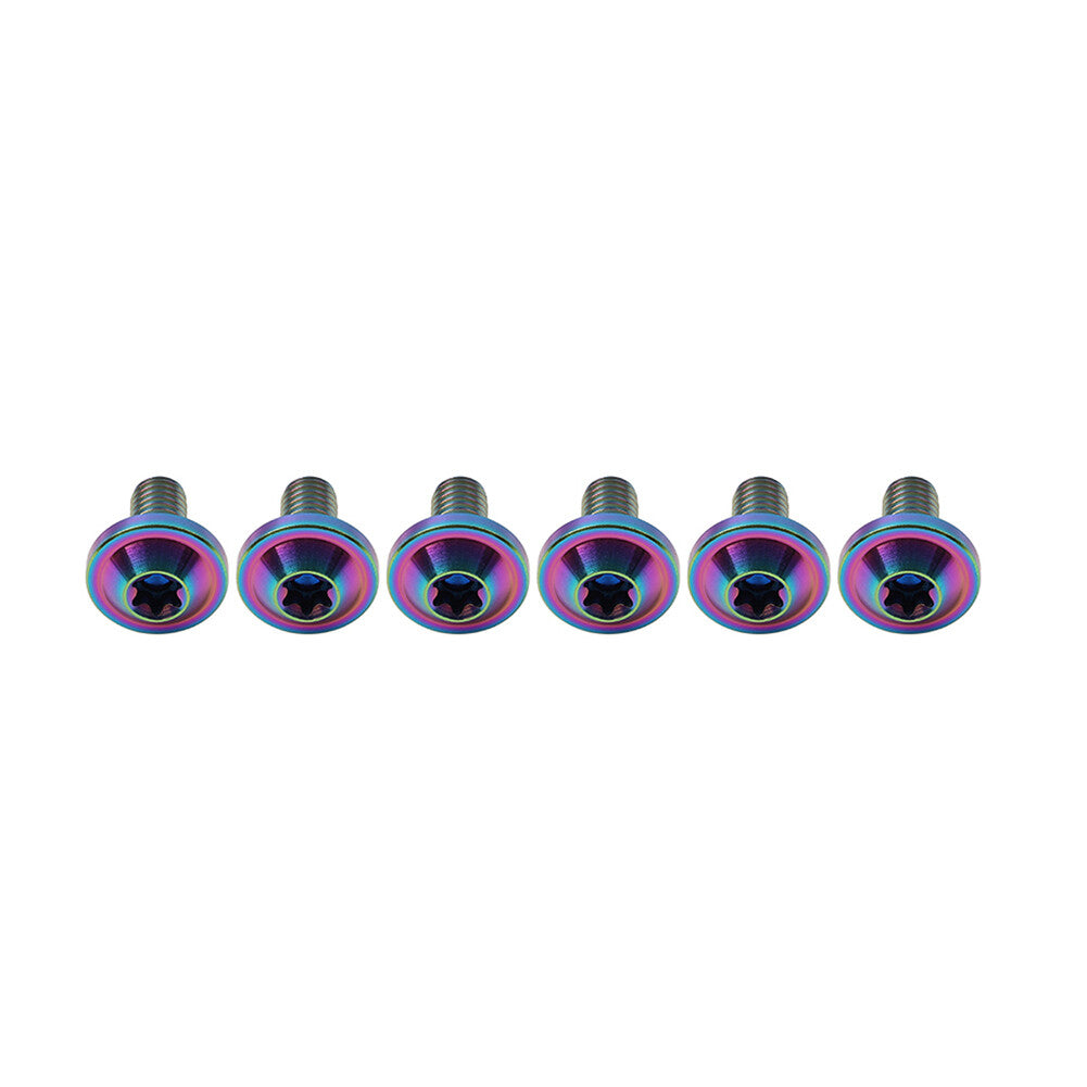 6pcs Alloy Bolts Truss Torx Head Screws M5x20mm For Motorcycle Rainbow
