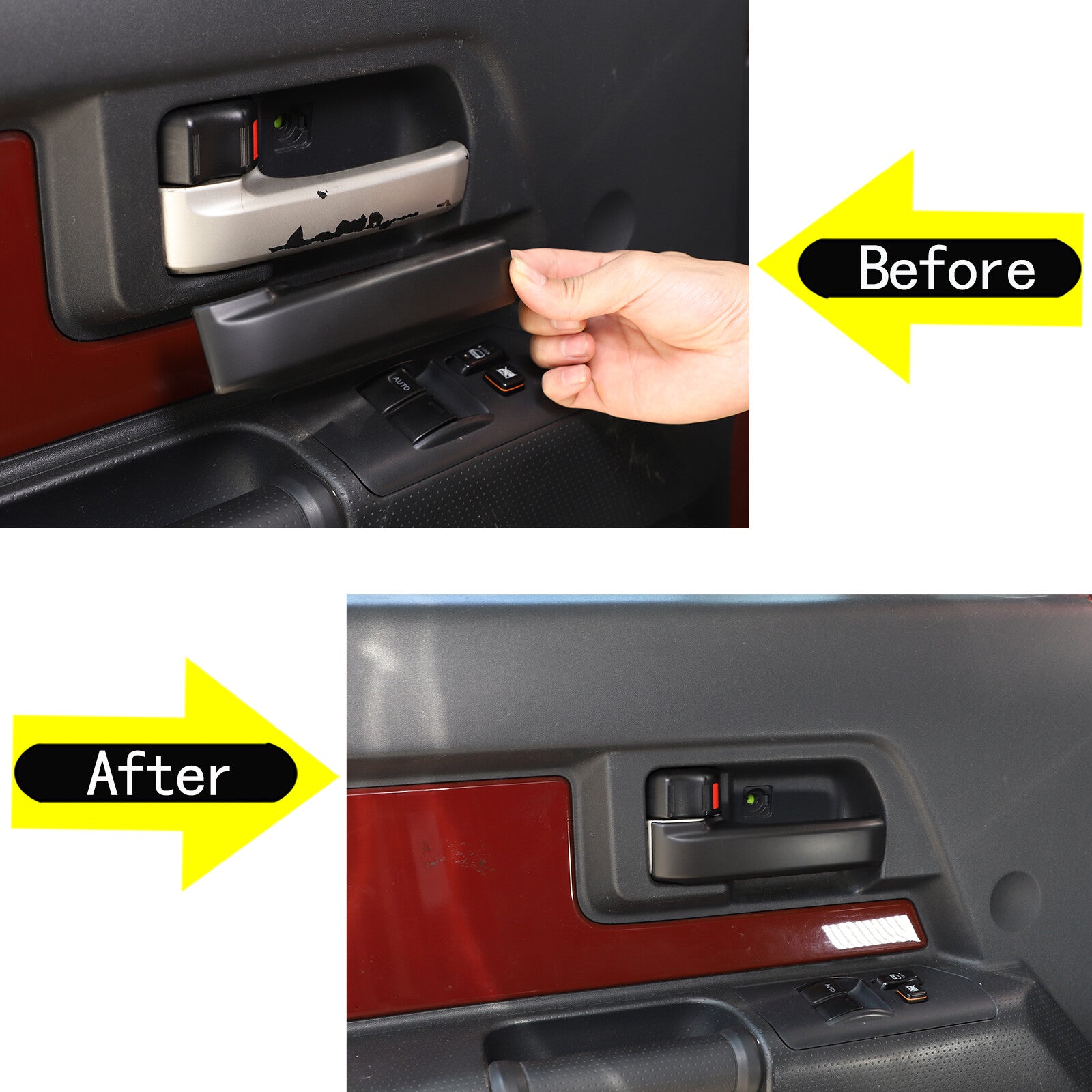 4-Piece Set of Black Taillight Housings and Protective Covers for Mercedes-Benz for Smart (2009-2015)