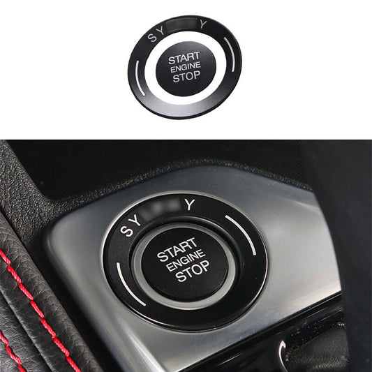for Nissan Sentra 2020-2022 Black Aluminum Start Button Ignition Switch Ring