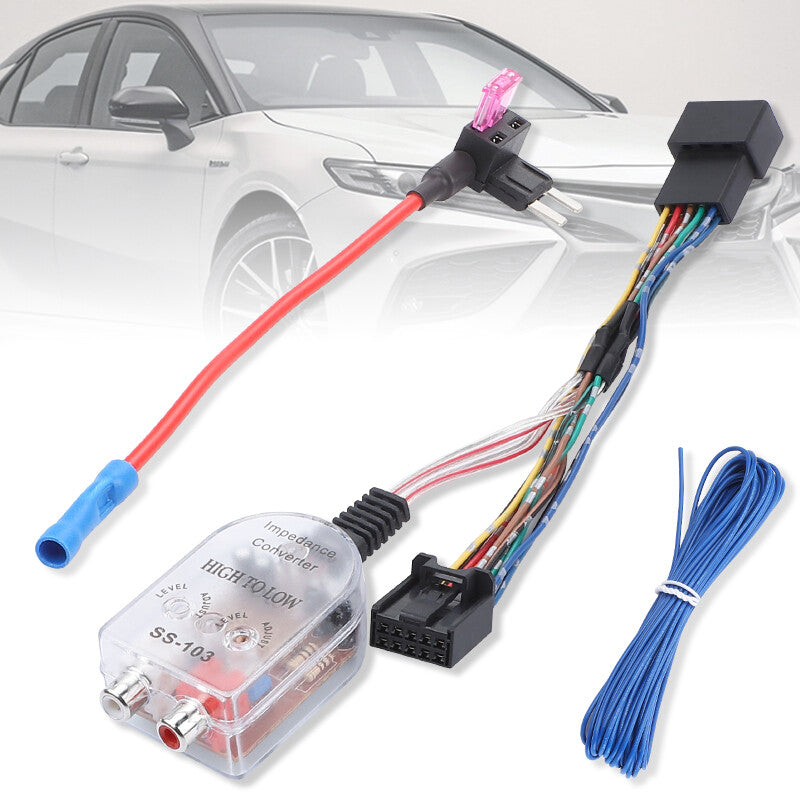 Factory Radio Add A Subwoofer Amplifier Wire Harness for Toyota 4Runner for Camry