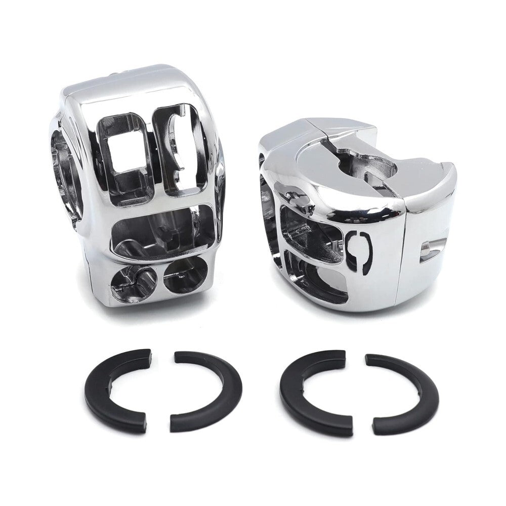 Chrome Switch Button Housing Cover Bar Hand Control for Harley Touring Trike 14+