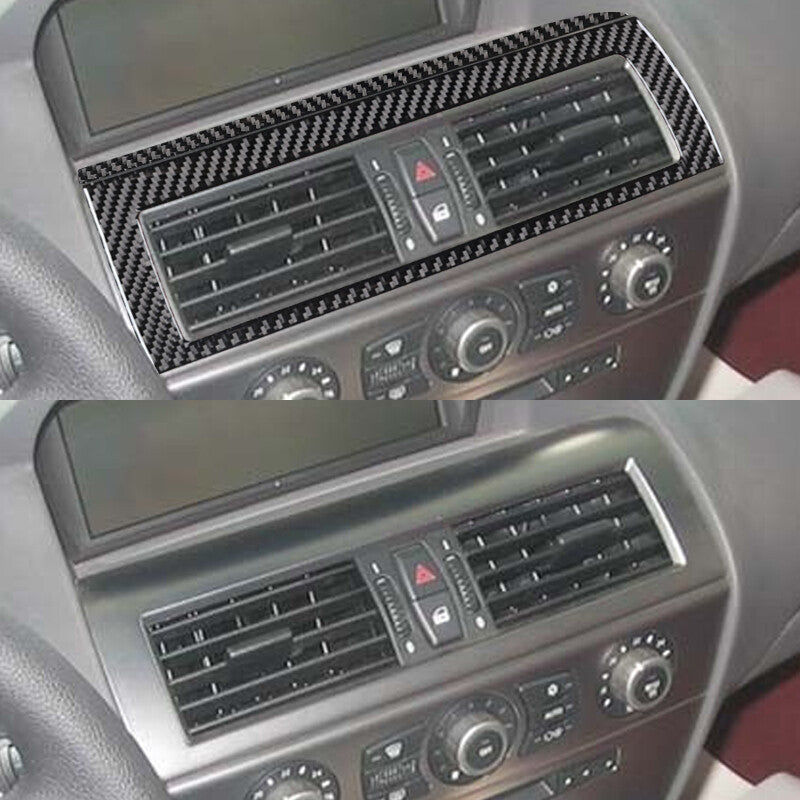 Carbon fiber center vent socket cover trim for BMW 6 Series E63 E64 (October 2004)