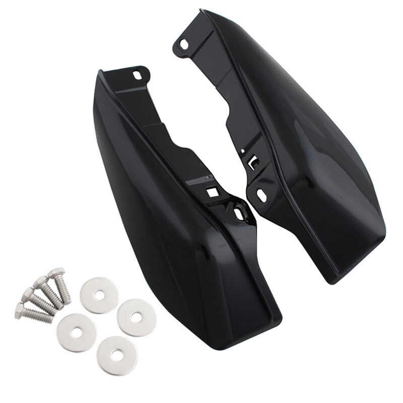 Black Mid-Frame Air Deflectors Heat Shield for Harley Touring Road Glide 09-16