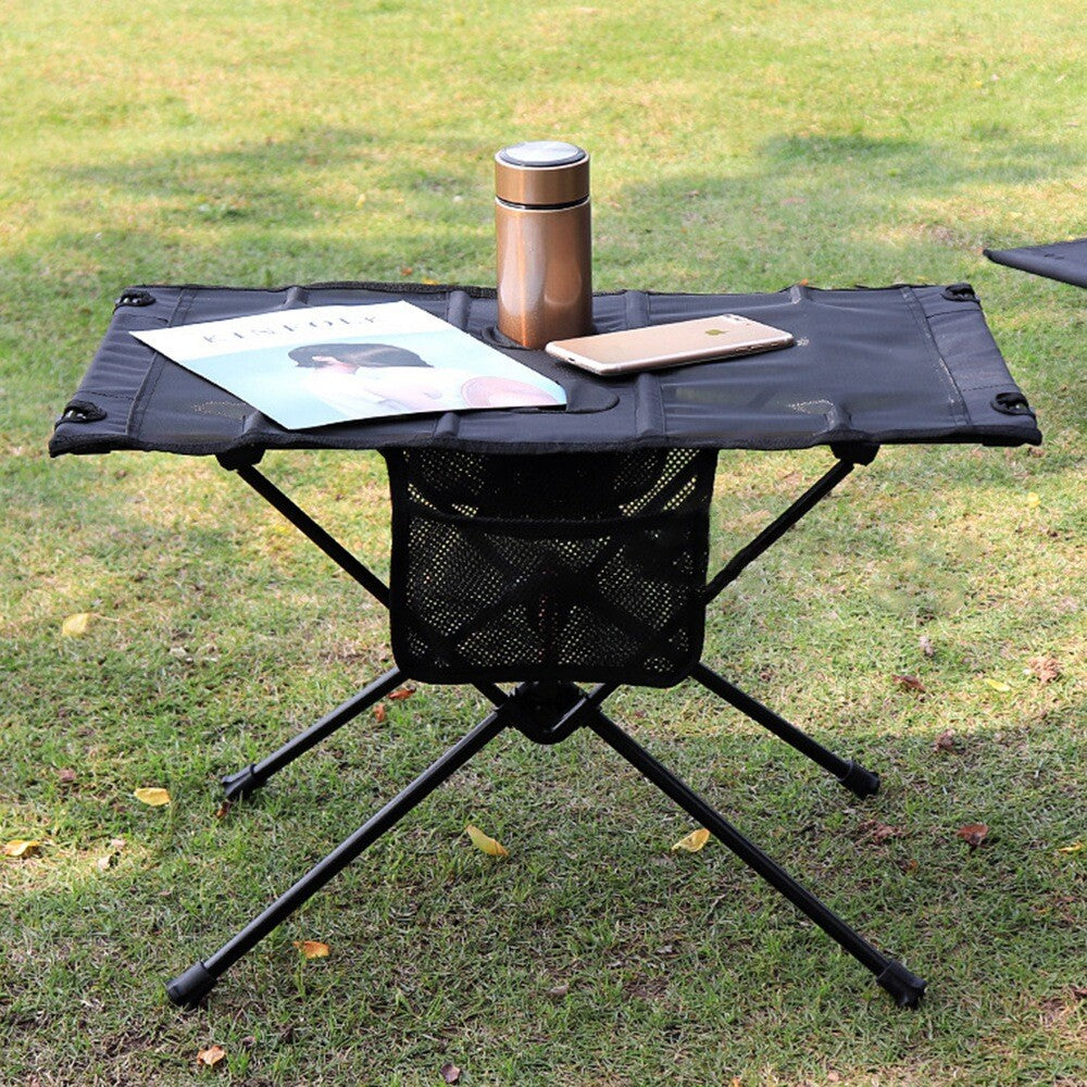 Folding Camping Table Ultralight Compact Aluminum Mesh Table for Picnic Camp