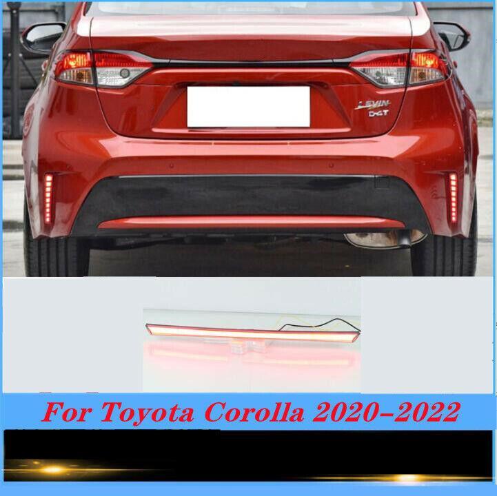 Red Rear Door Trunk LED Tail Light Cover 1PCS for Toyota for Corolla 2020-2022