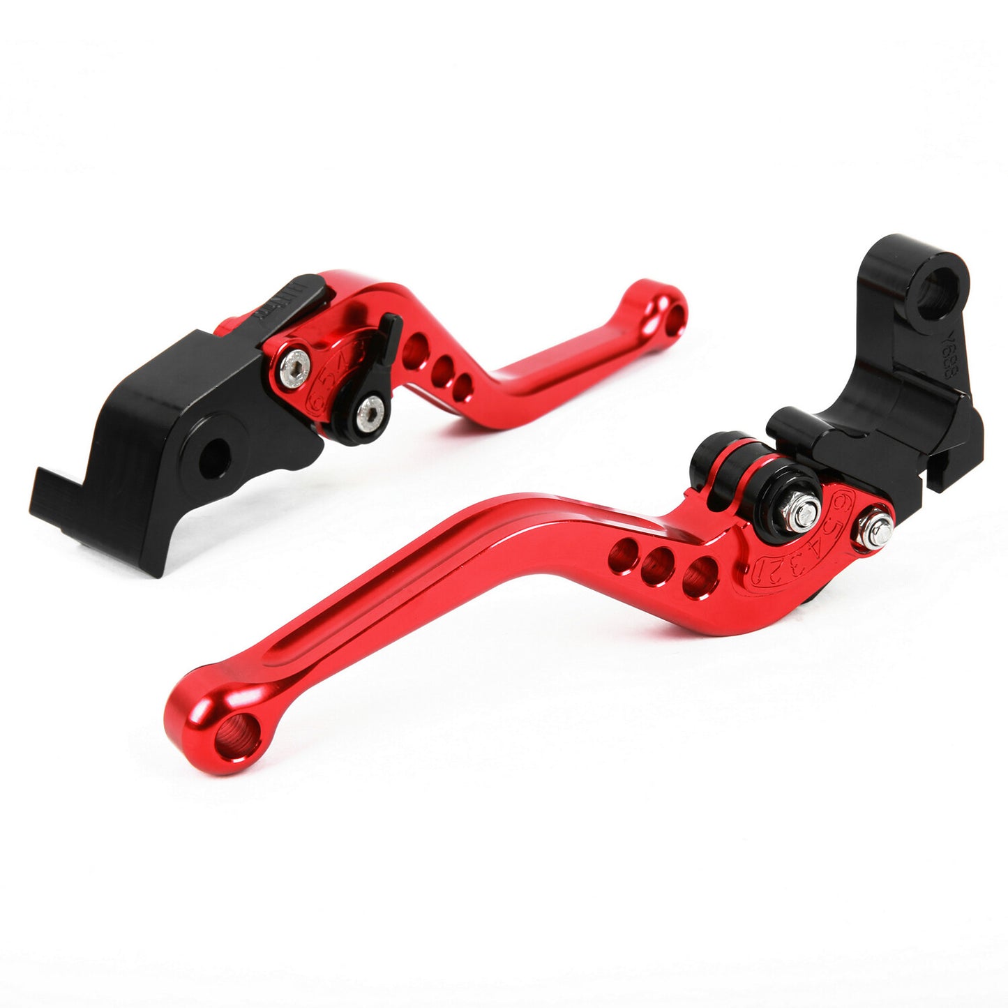 for Yamaha YZF R1 2004-2008 2005 2006 2007 CNC Short Clutch Brake Levers Red US