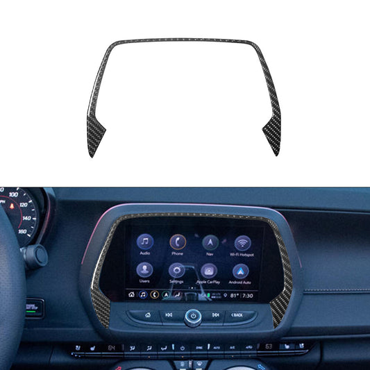 GPS Navigation Screen Panel Frame Cover Trim fit for Chevrolet Camaro 2016-2018
