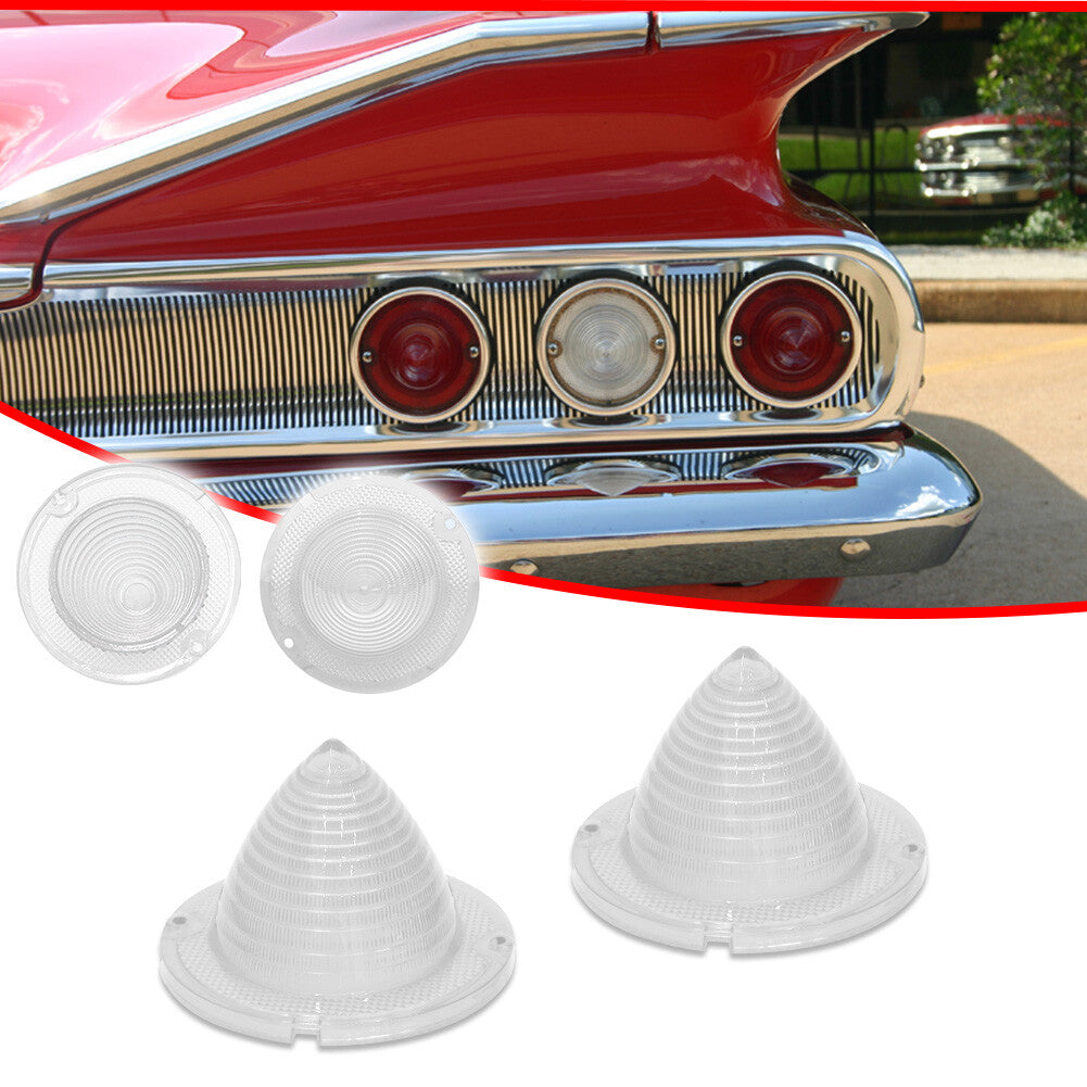 Transparent rear reflector lens for 1960-1961 Impala for Chevrolet El Camino