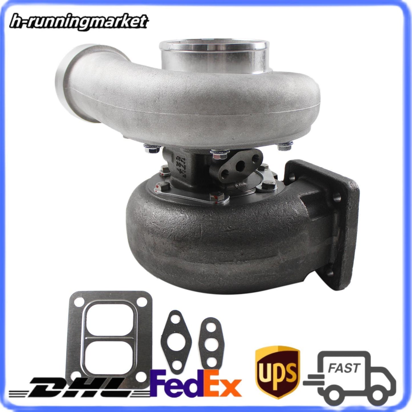 GT45 T4 V-Band 1.05 A/ R 98mm Huge 600-800HPs Boost Upgrade Racing Turbocharger