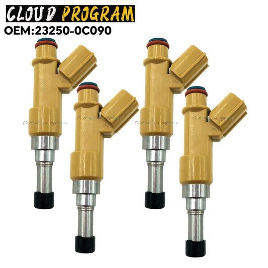 4pc New Fuel Injectors 23250-0C090 FOR 2002-2014 for Toyota - Tundra