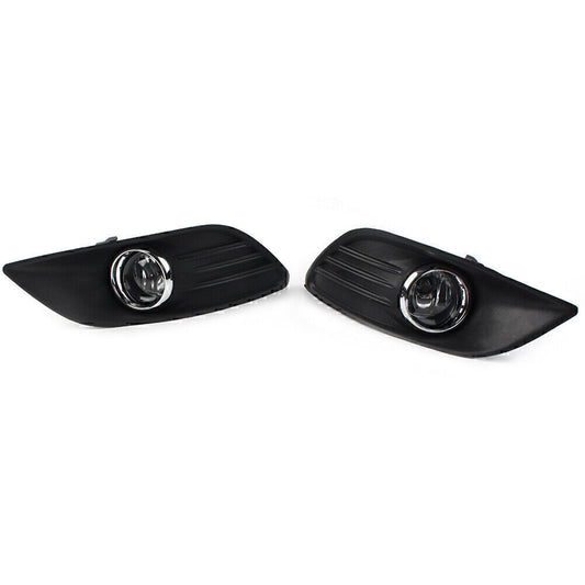 Fog Lights Headlight Cover Grille Bezel Harness Switch Kit ForFord Focus MK2