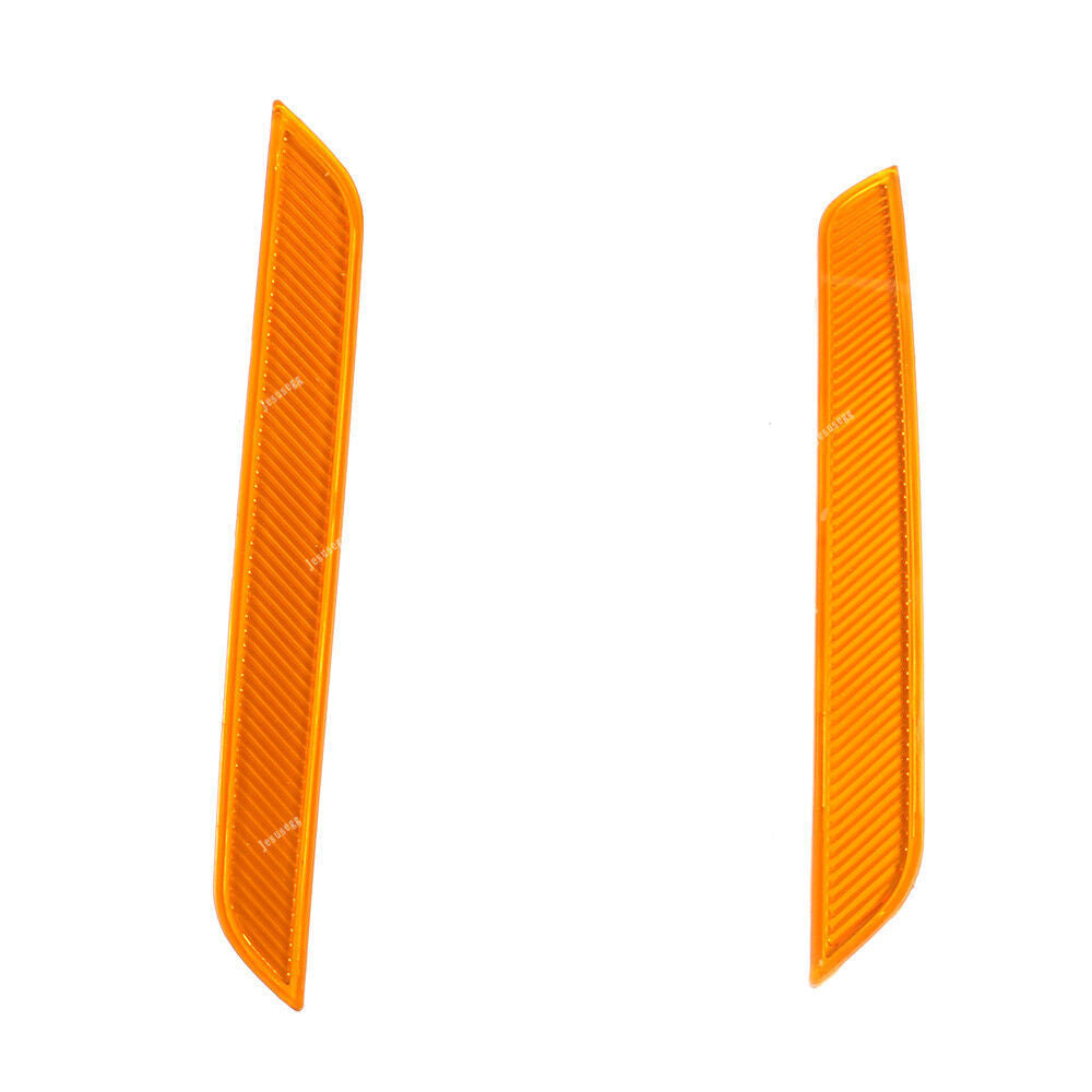 Yellow Pair Front Bumper Side Marker Reflector Fit for BMW E71 E72 X6 2007-2014